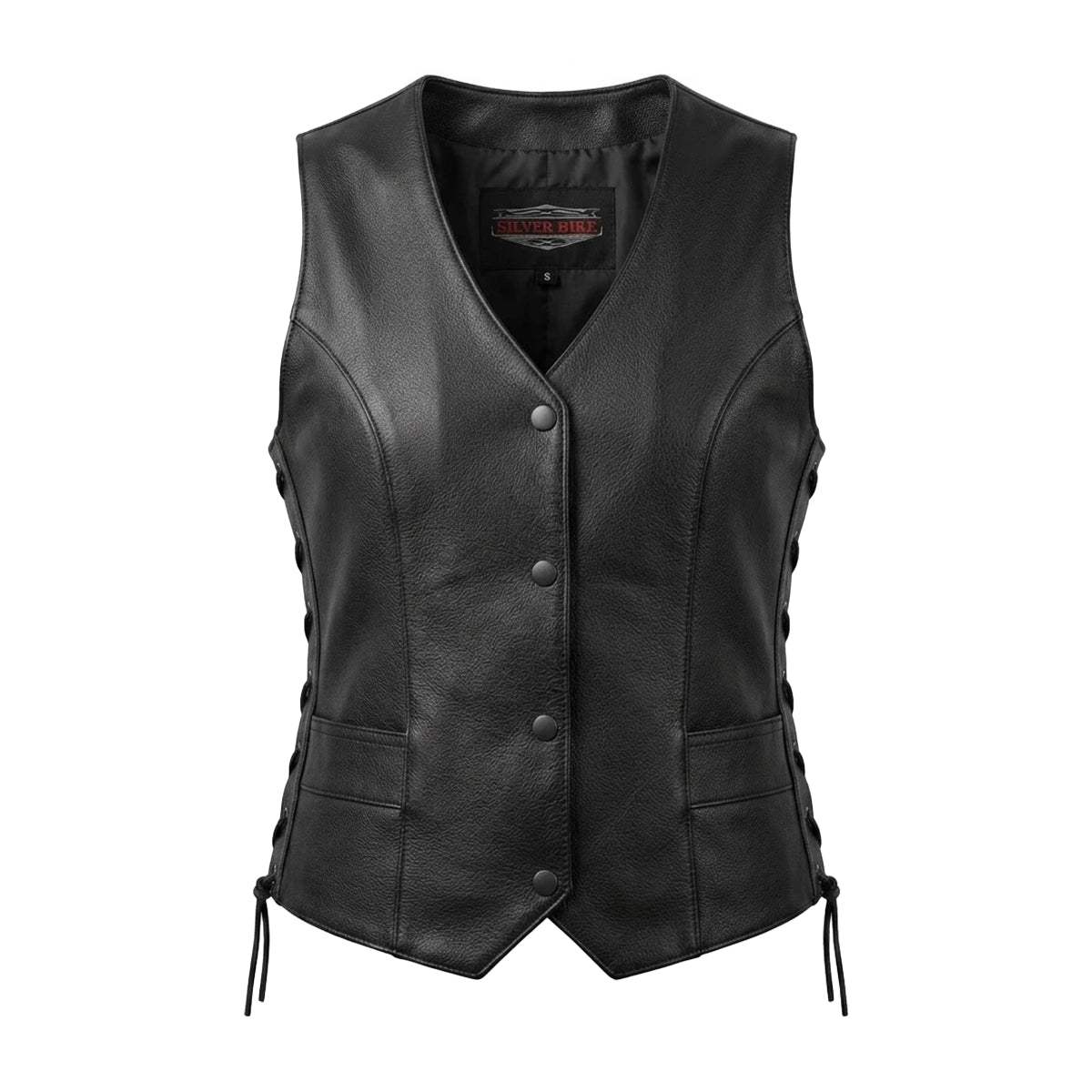 Sierra - Women's Premium Leather Motorcycle Vest