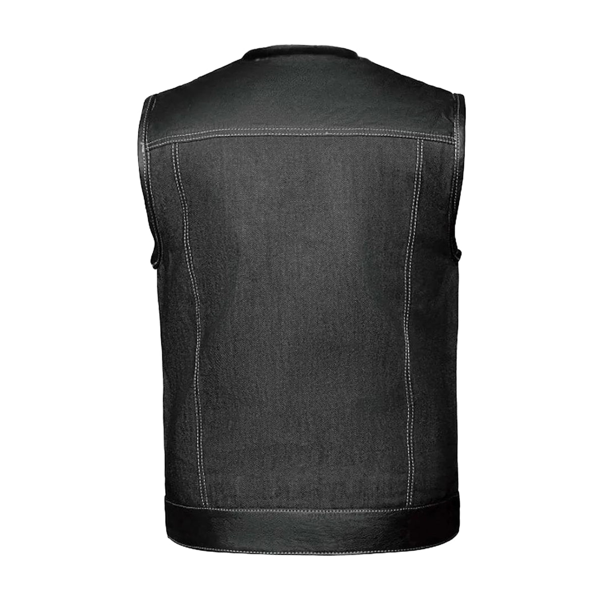 Lawless – Men’s Denim and Leather Club Vest