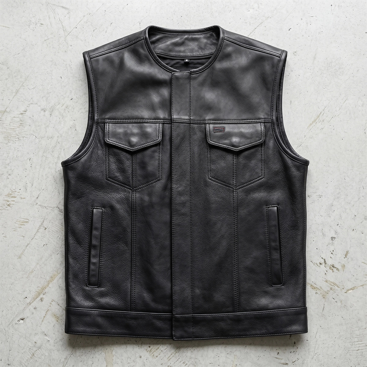 Lowcut - Mens Short Leather Club Vest
