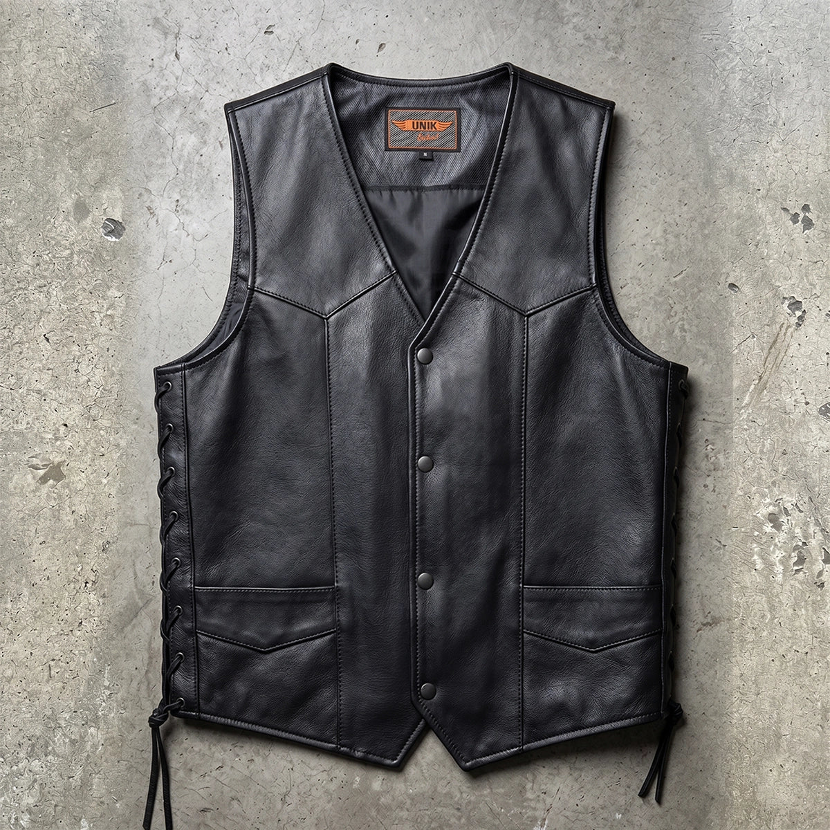 Mens Premium Leather Vest