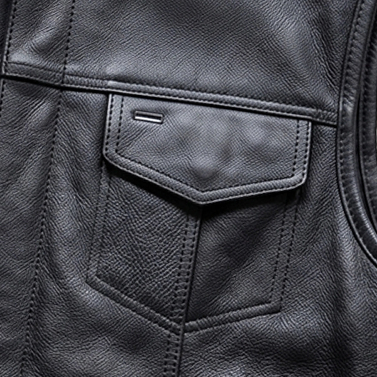 Rushmore - Men's SOA Club Style Leather Motorcycle Vest