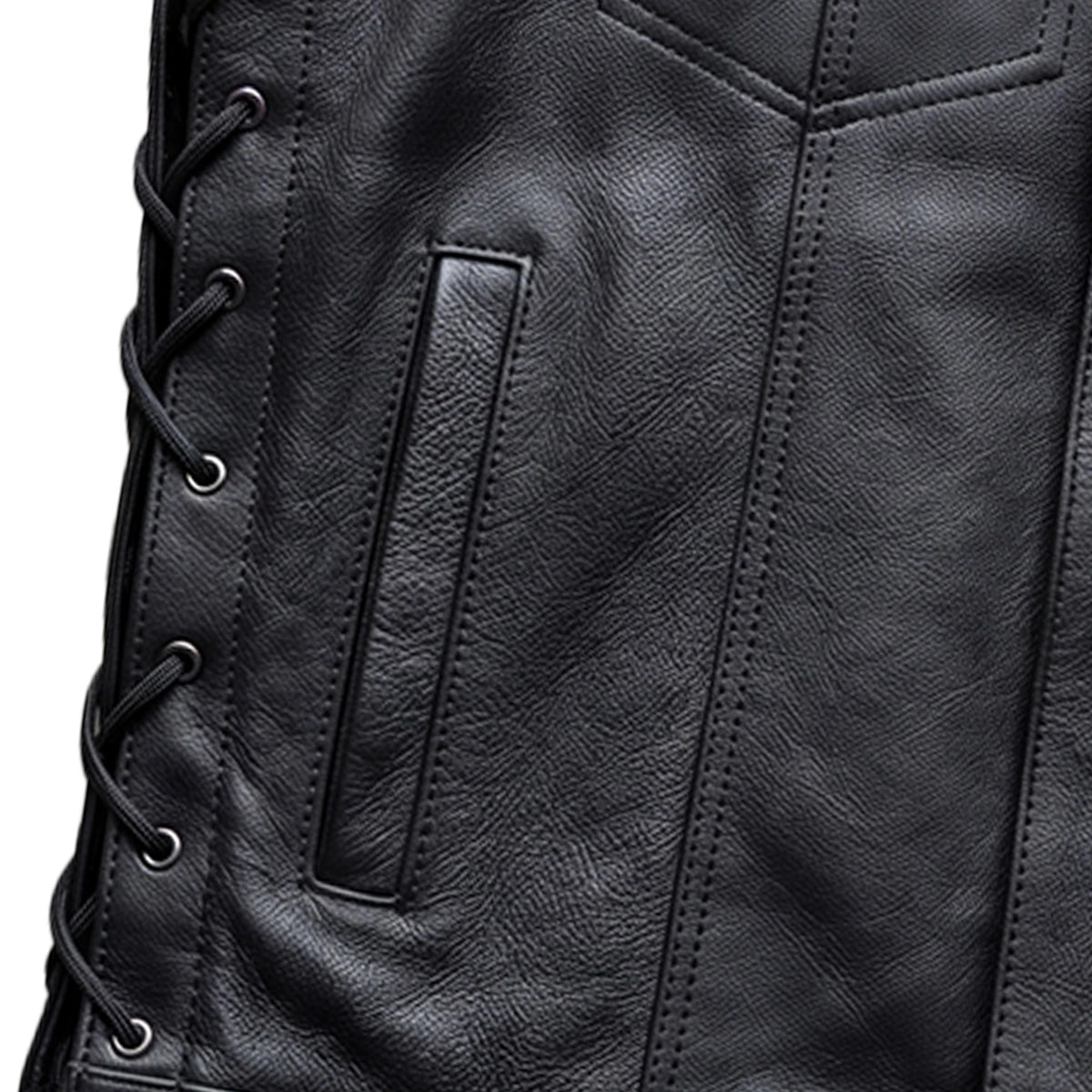 Rushmore - Men's SOA Club Style Leather Motorcycle Vest