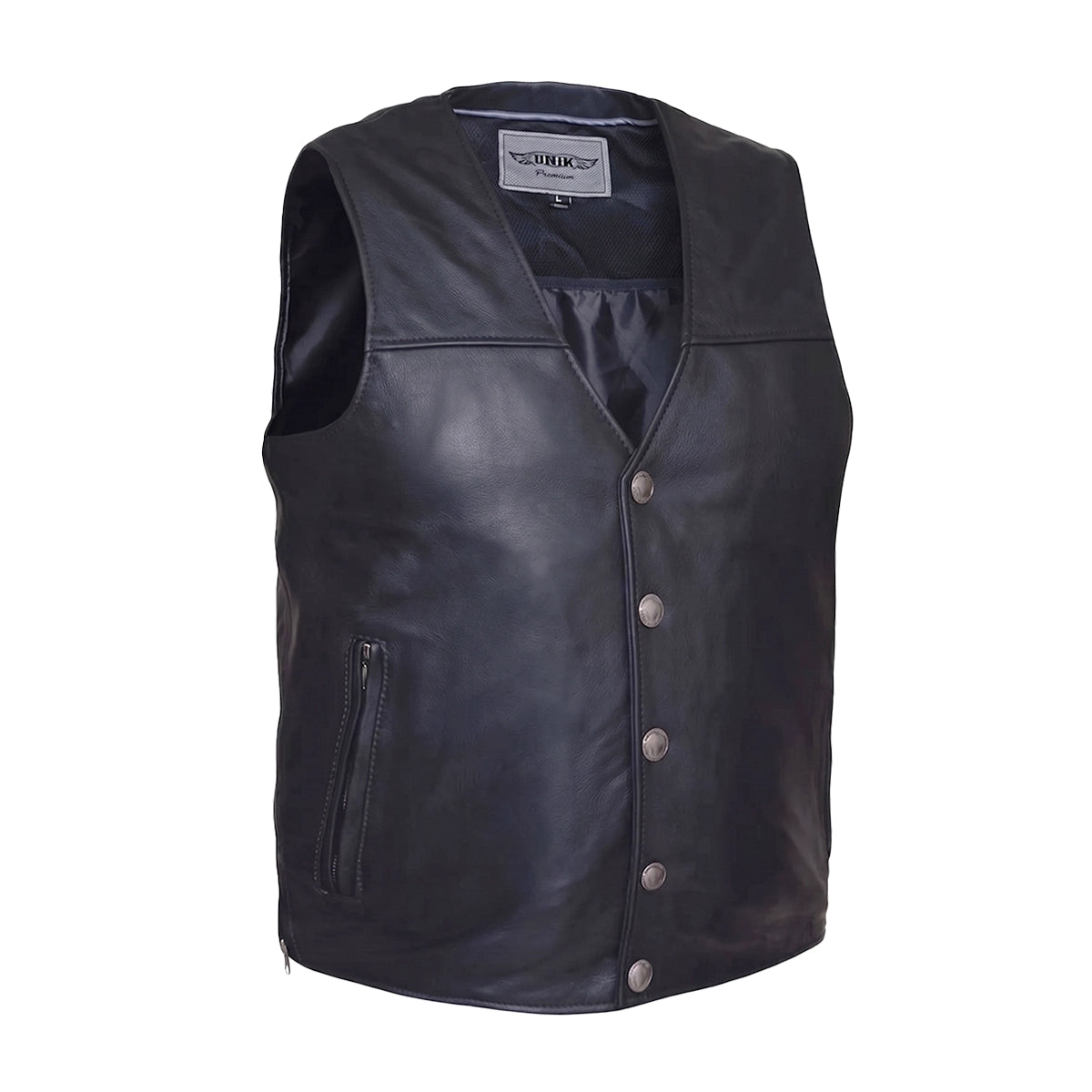 Santa Fe - Men's Premium Leather Motorcycle Vest