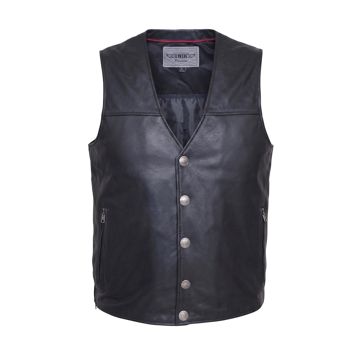 Santa Fe - Men's Premium Leather Motorcycle Vest