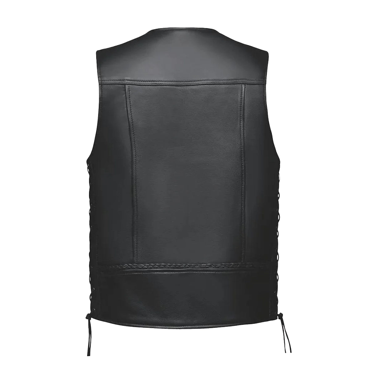 Wrangler - Men's Ultra Leather Motorcycle Vest