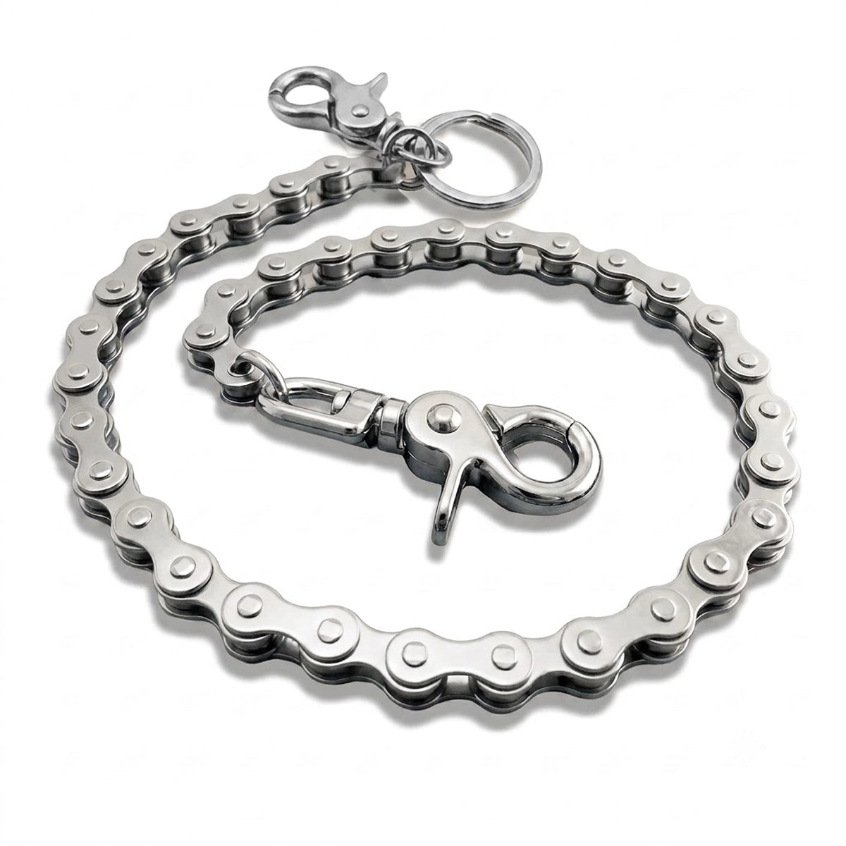Classic Roller Chain 23-Inch Silver Wallet Chain