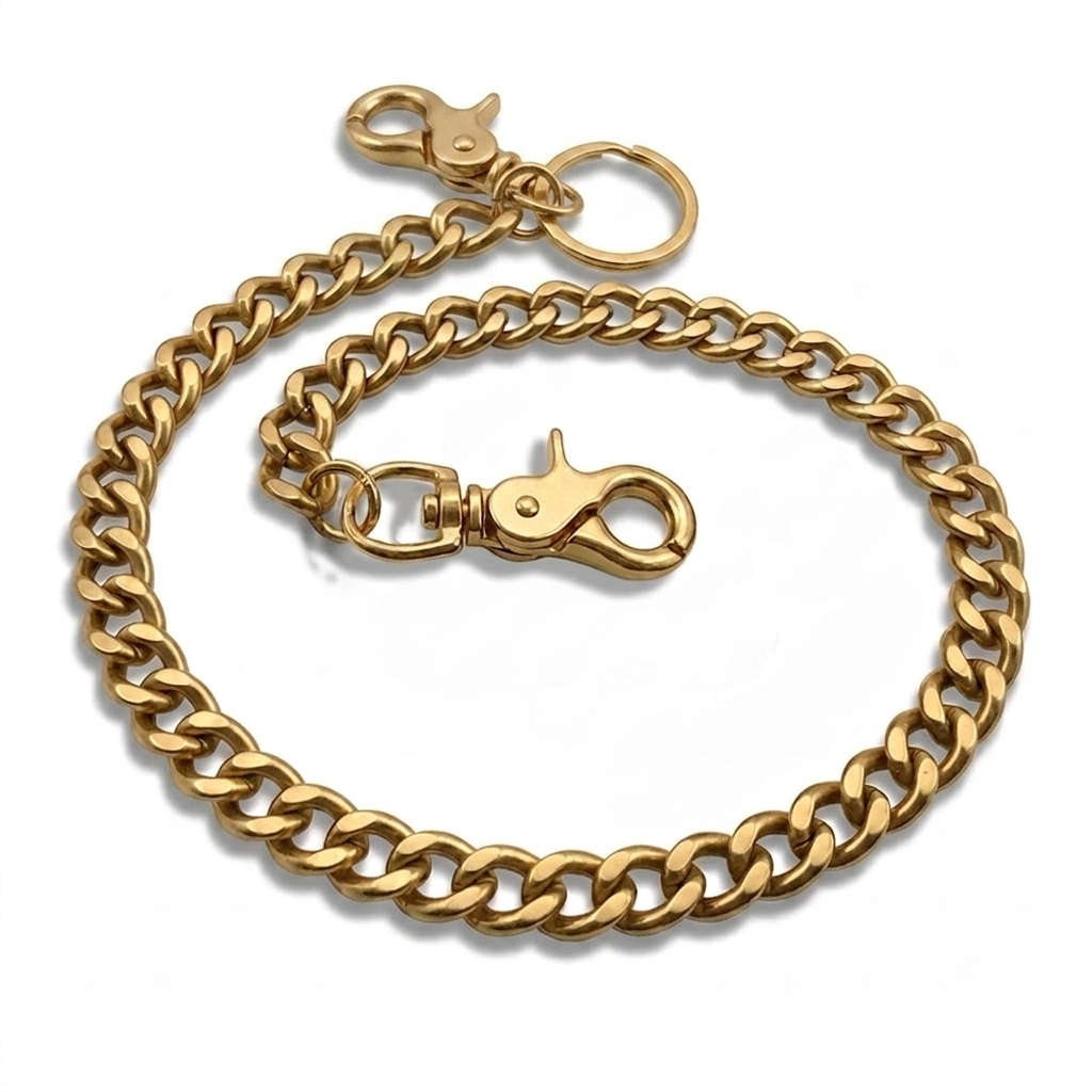Bronze Curb Link 18-Inch Wallet Chain