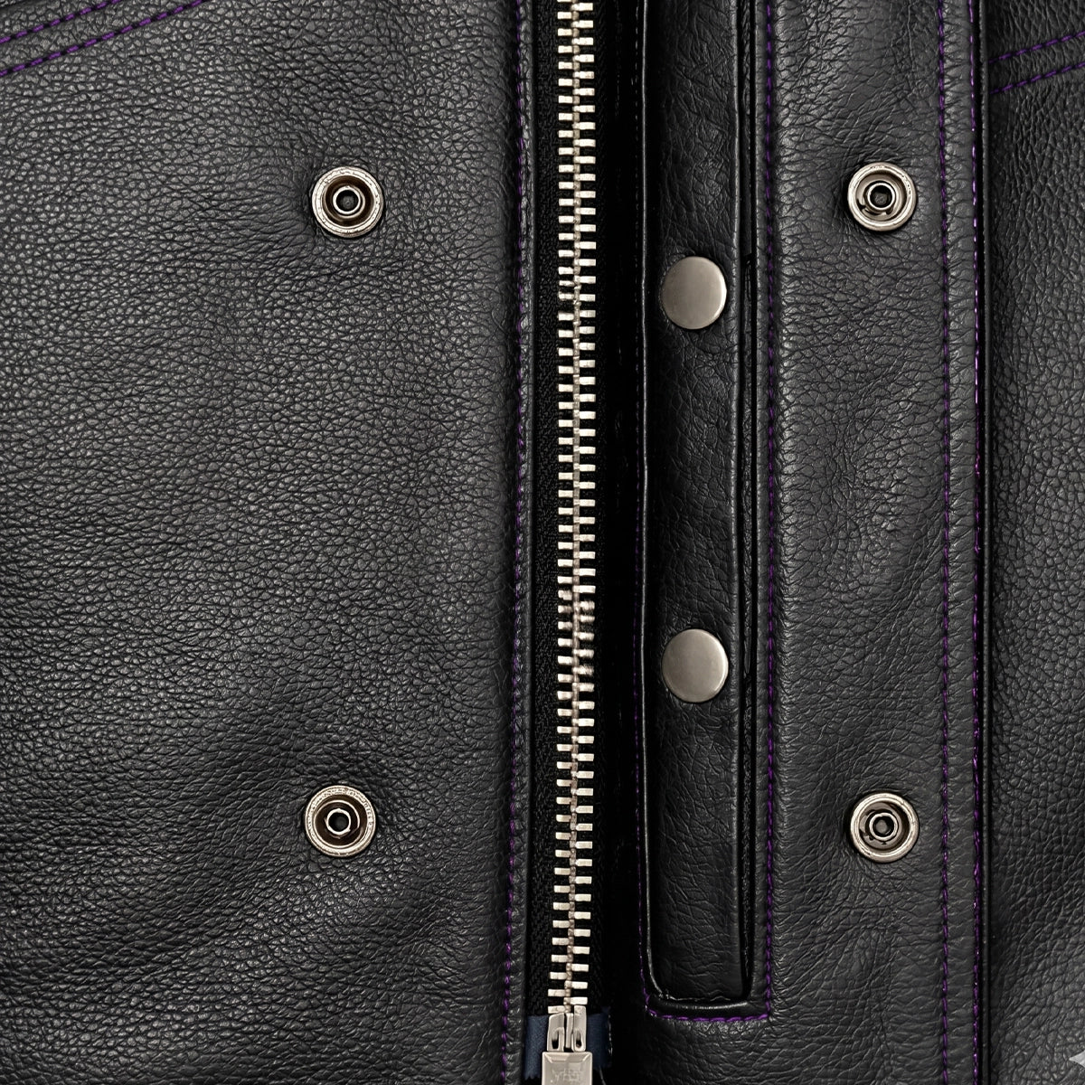Men’s Purple Diamond Leather Club Vest – Premium Diamond Stitch by Unik