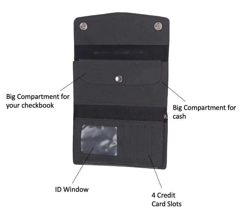 big space black wallet