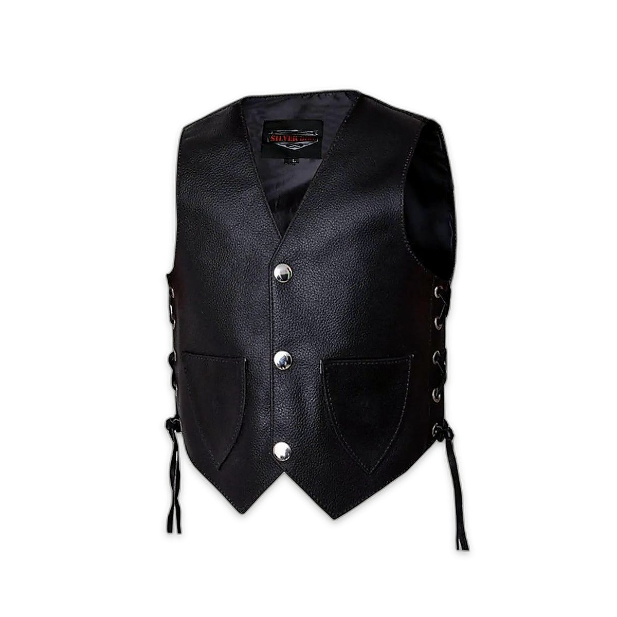 AI-Enhanced v1 — 1016.SL - Toddlers Motorcycle Biker Leather Vest – Little Riders