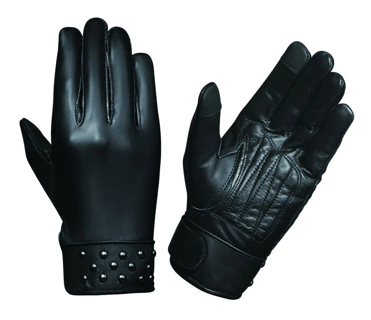 Road Warrior Ladies Motorcycle Full Finger Gloves - Unik International Inc