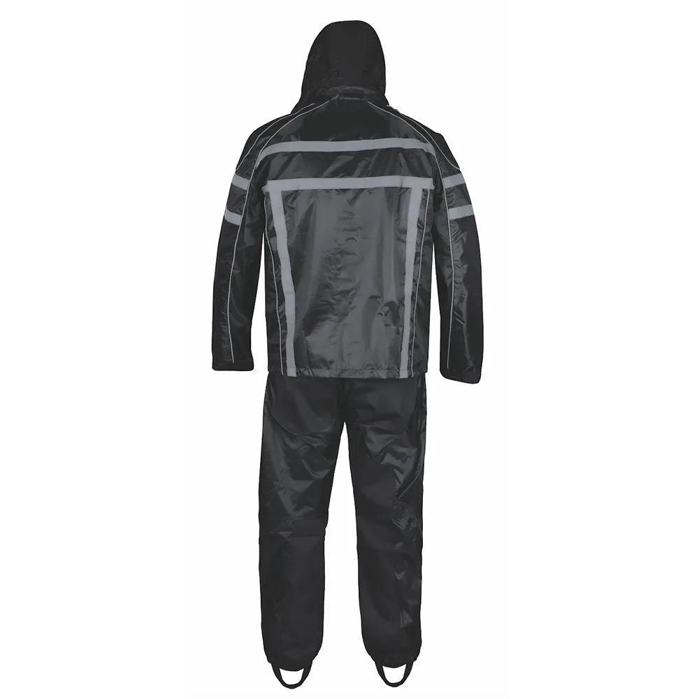 2714.00 - Mens Black Textile Rainsuit