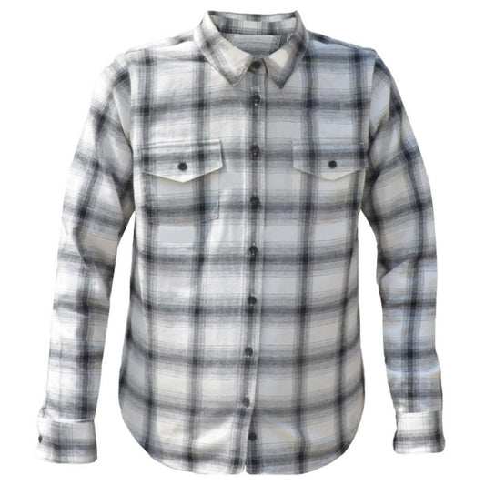 TW220.00 - Mens Black and Gray Flannel Shirt