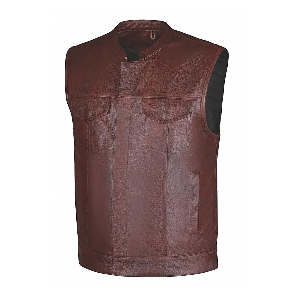 Elevate your wardrobe with the Men's Red Club Vest by Unik Premium—a perfect blend of bold style and practical features. Made from high-quality buffalo leather, this striking vest is designed for both functionality and flair.