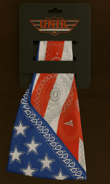 headband with 'UNK' logo