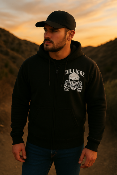 'Dilligaf' logo hoodie 