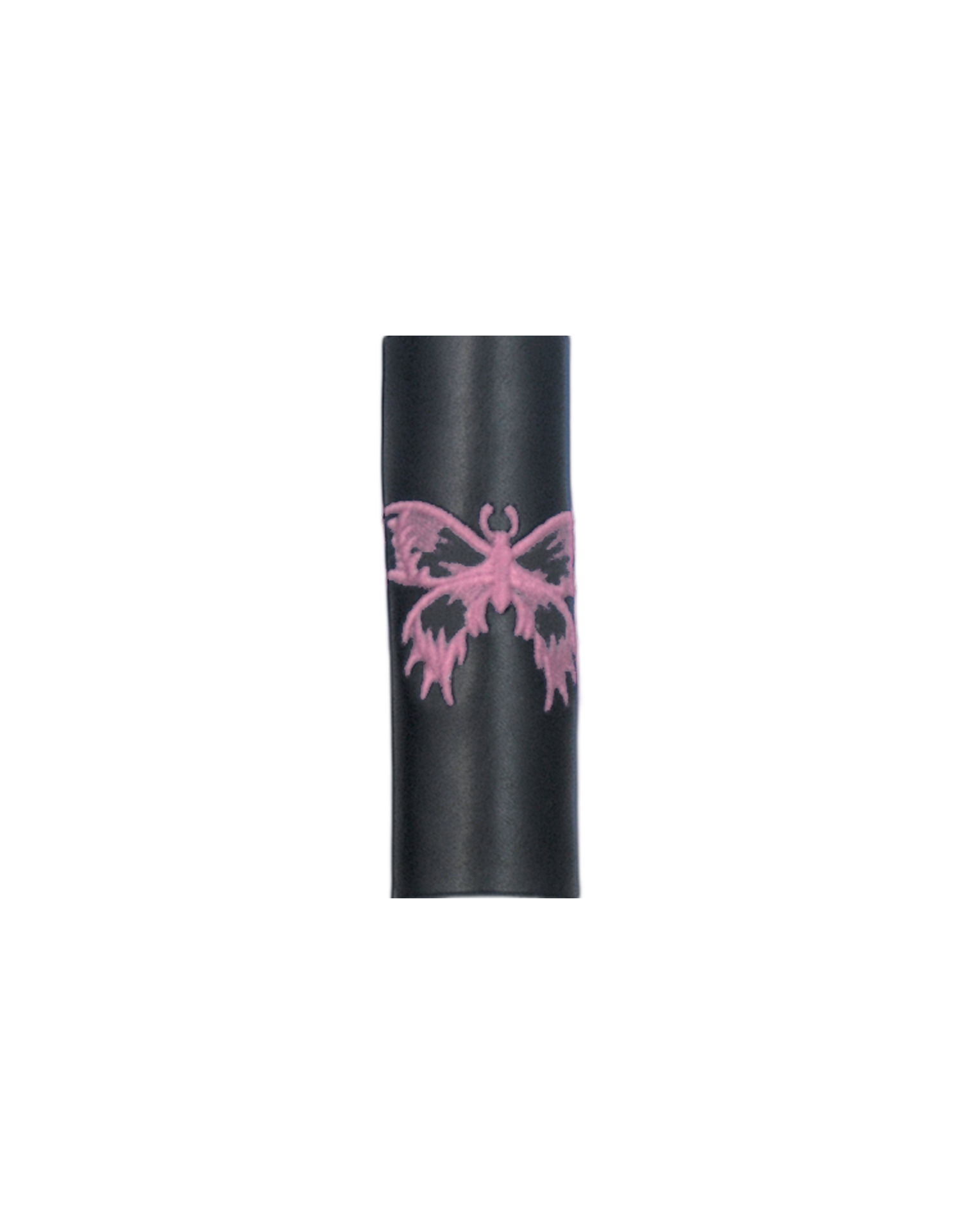 Motorcycle Hair Wraps Black & pink with butterfly design