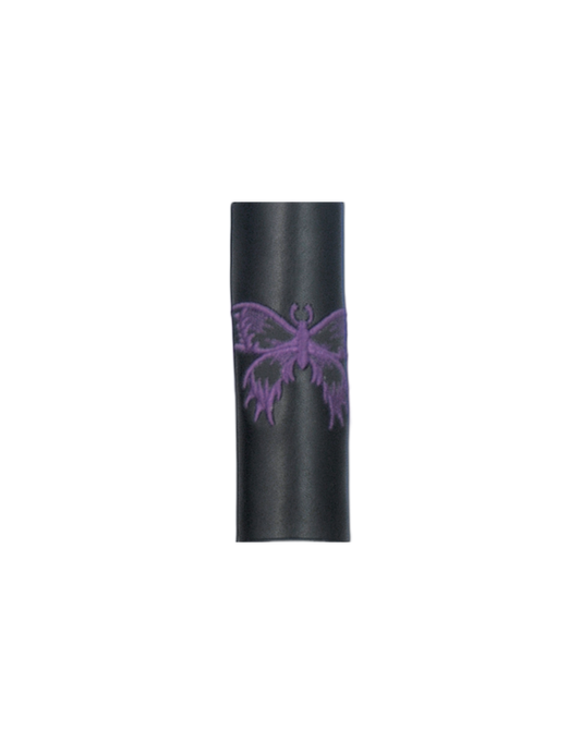 Ponytail Wrap purple  Butterflies