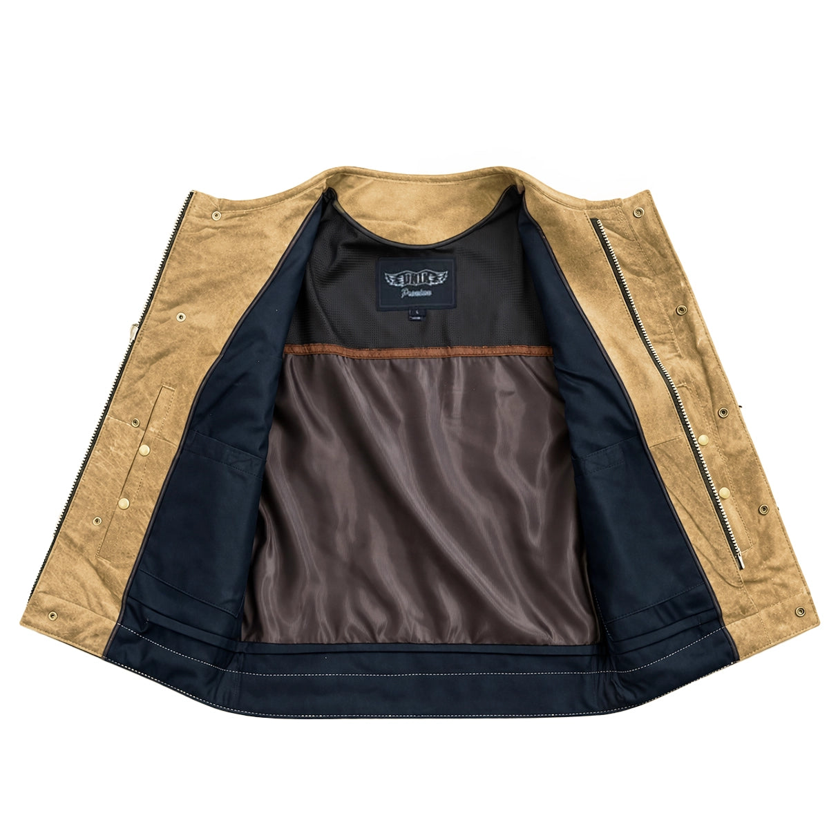 Road Siren - Mens Leather Motorcycle Vest