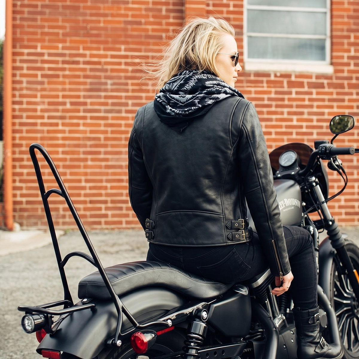 Rogue Rider – Women's Leather motorcycle Jacket (Brown)