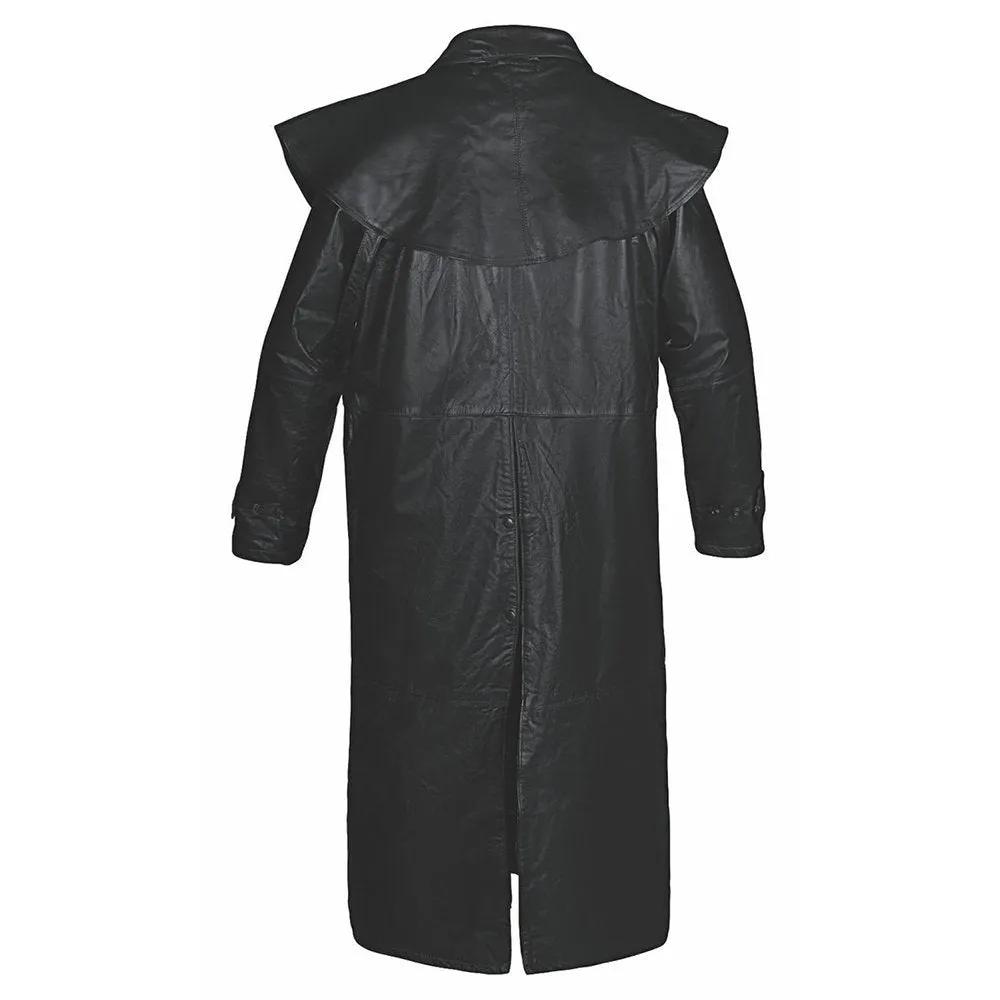 mens leather duster