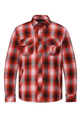 red and black plaid shirt