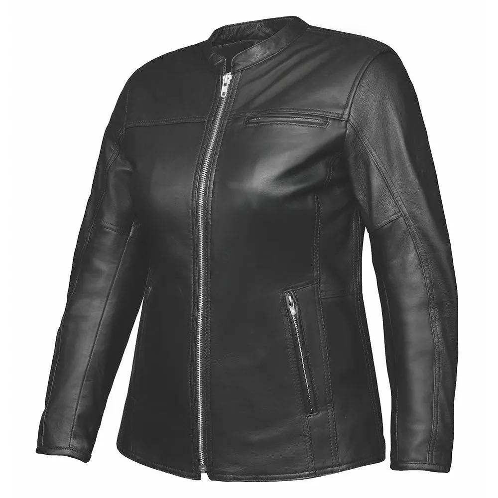 6843.00 - Ladies Spandex Leather Jacket - Unik International Inc