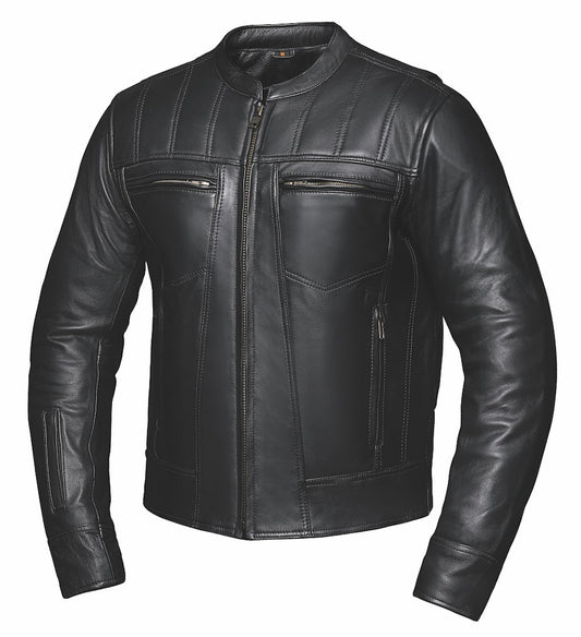 . Designed for ultimate comfort and protection, this jacket features innovative venting, durable cowhide leather, and practical storage options, making it ideal for motorcycle enthusiasts