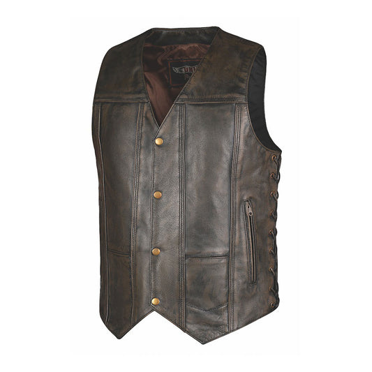 Made from buffalo leather and featuring antique brass hardware, it combines ample storage with a classic design. Perfect for everyday wear, it strikes the right balance between style and practicality.