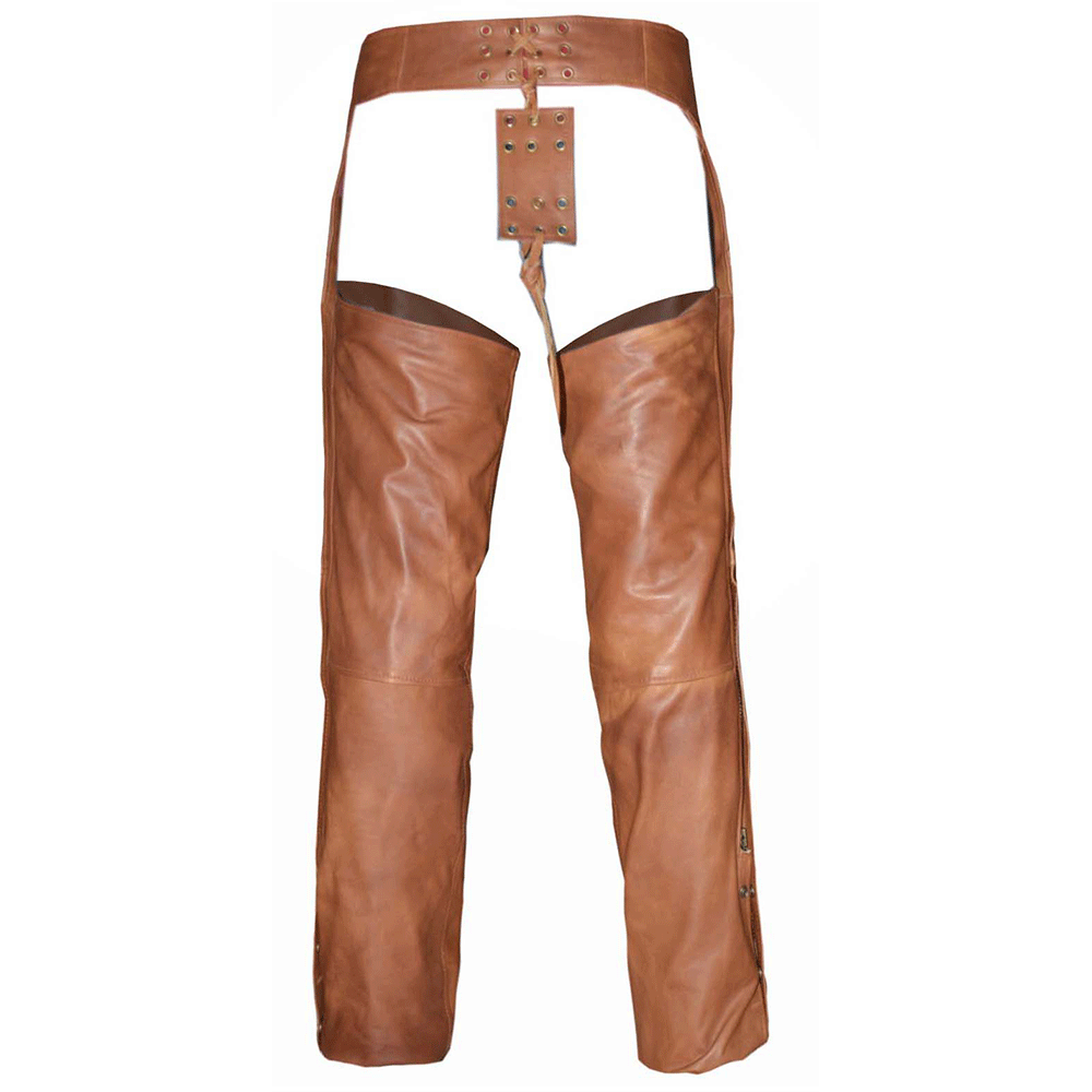 7174.ANT - Ladies Premium Lambskin Leather Chaps - Unik International Inc