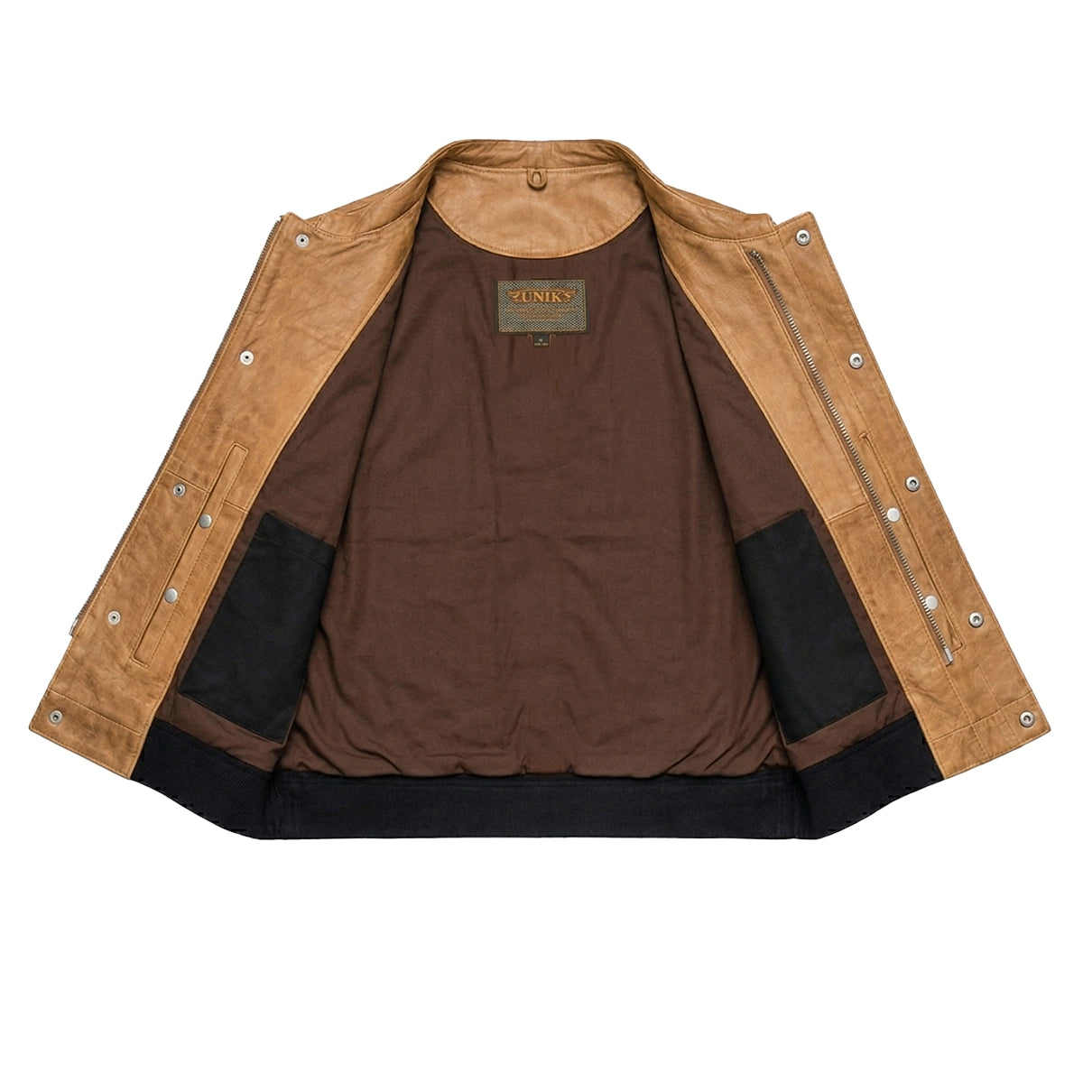 Shield Maiden - Women's Leather Motorcycle Vest (Brown)