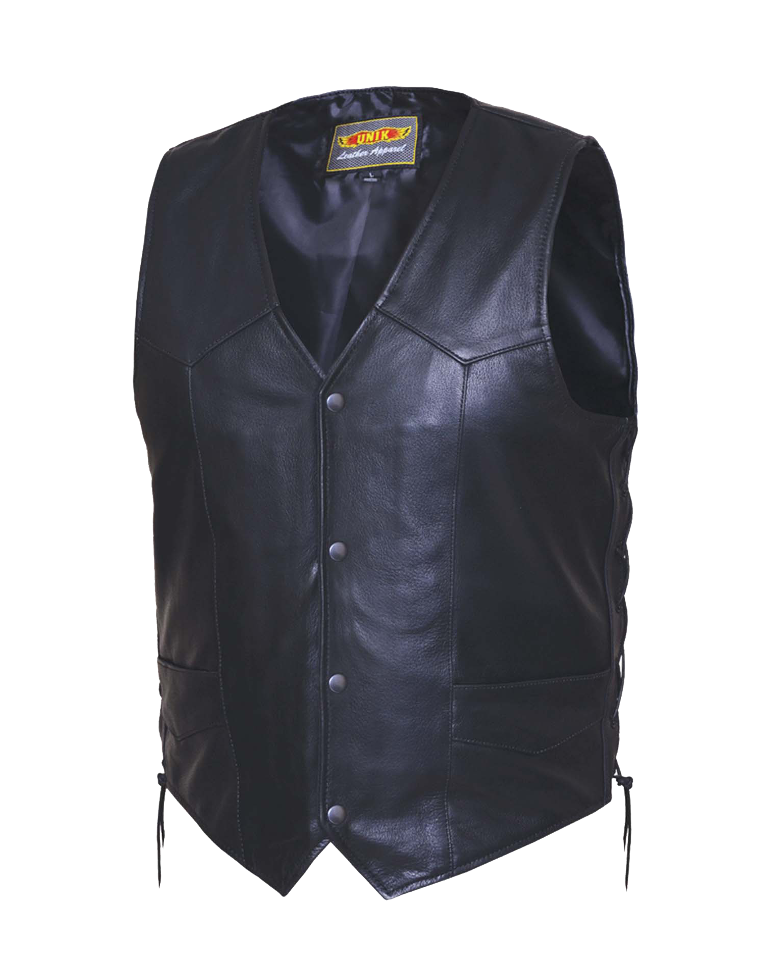 Unik leather 2025 apparel vest